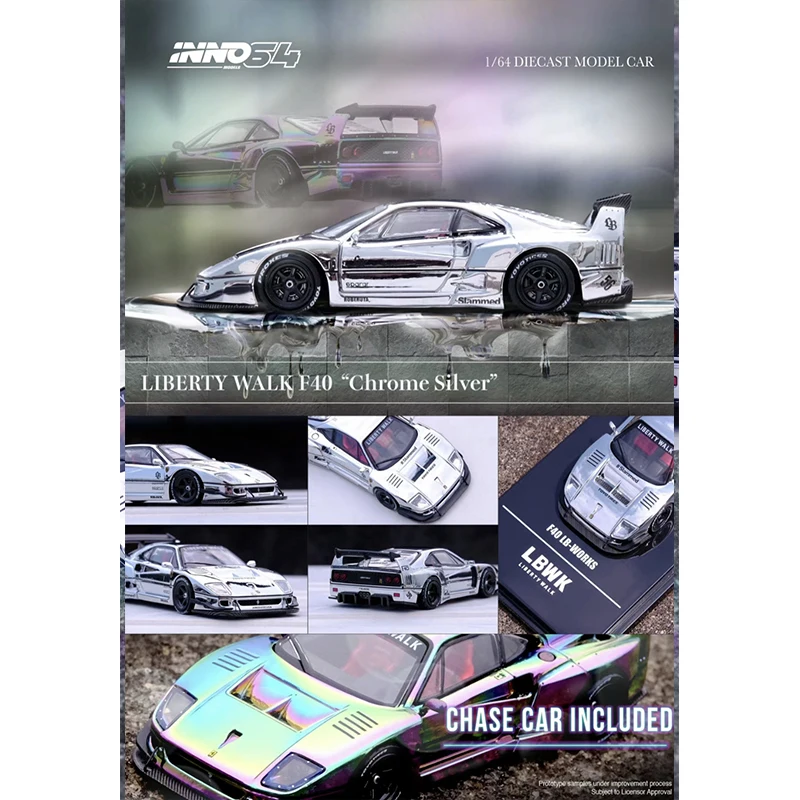 INNO в наличии 1:64 LBWK F40 RX7 FD3S Beijing Exhibition коллекционные литые модели автомобилей