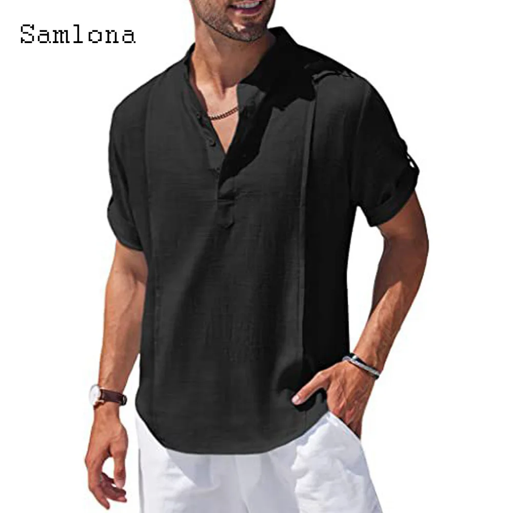 Рисунок 4 - Рубашка Мужская льняная с воротником-стойкой