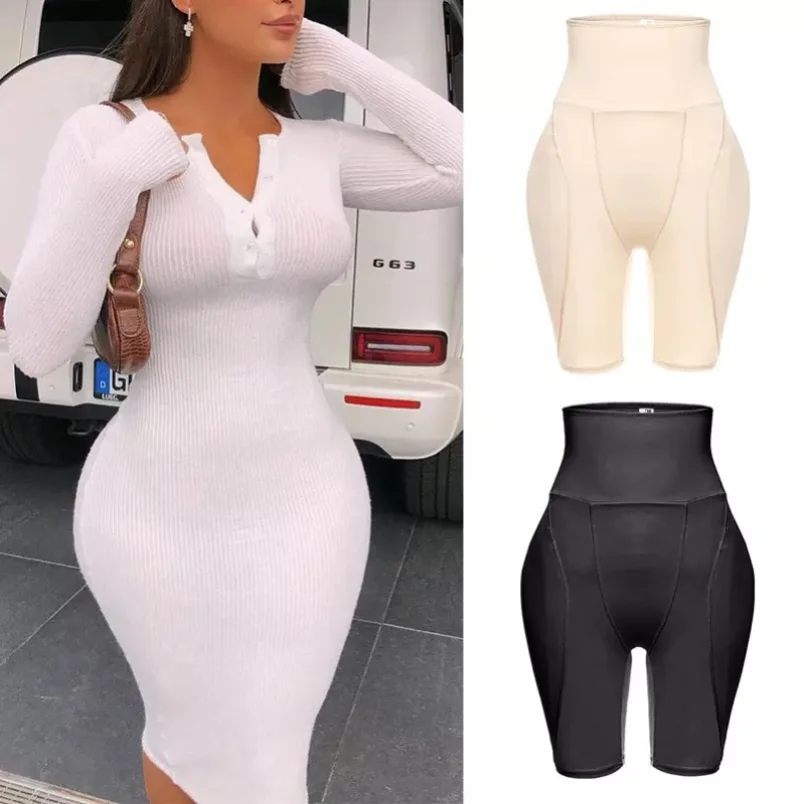 Women Body Shaper Plus Size Shapewear Fake Rich Ass Tummy Control Pad Buttock Enhancer Bum Lifter Hip Filling Panties Push Up