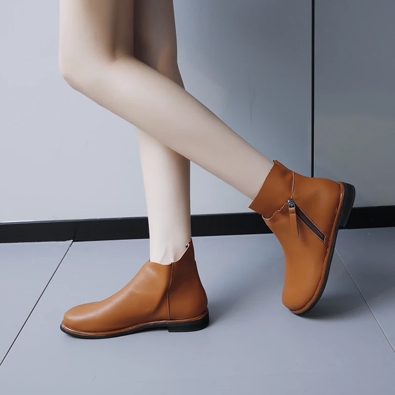 Ankle Boots Autumn Flats Vintage Shoes for Women Elegant Comfortable Soft Moccasin Fashion Woman Spring Summer Barefoot Hot 2023