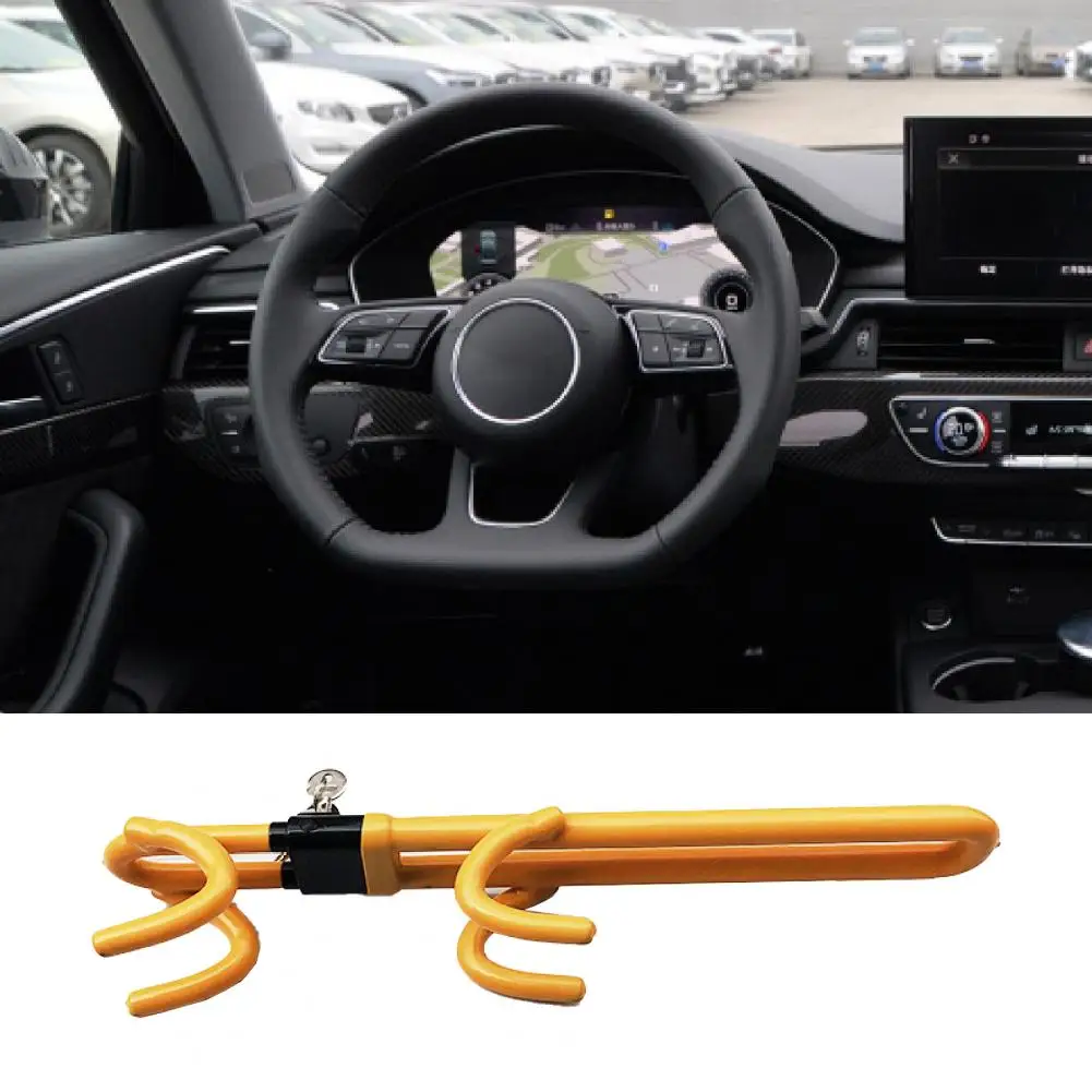 Steering Wheel Lock Durable Heavy Duty Steering Wheel Lock Professional Sturdy Anti-theft Steering Wheel Lock for Vehicles