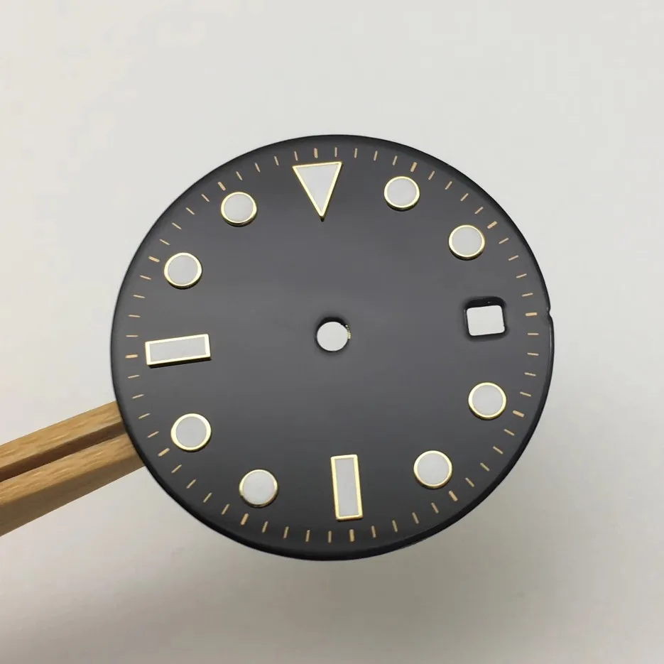 

New 28.5mm Watch Accessories Modified Blue Luminous Dial for 2813 2836 movement Mechanical Installation Accessorie