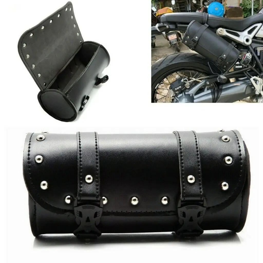 

Motorcycle Front Fork Tool Bag Saddle Bag Storage Luggage Handlebar Cruiser Bag Pannier Saddle Bags With Mounting Straps
