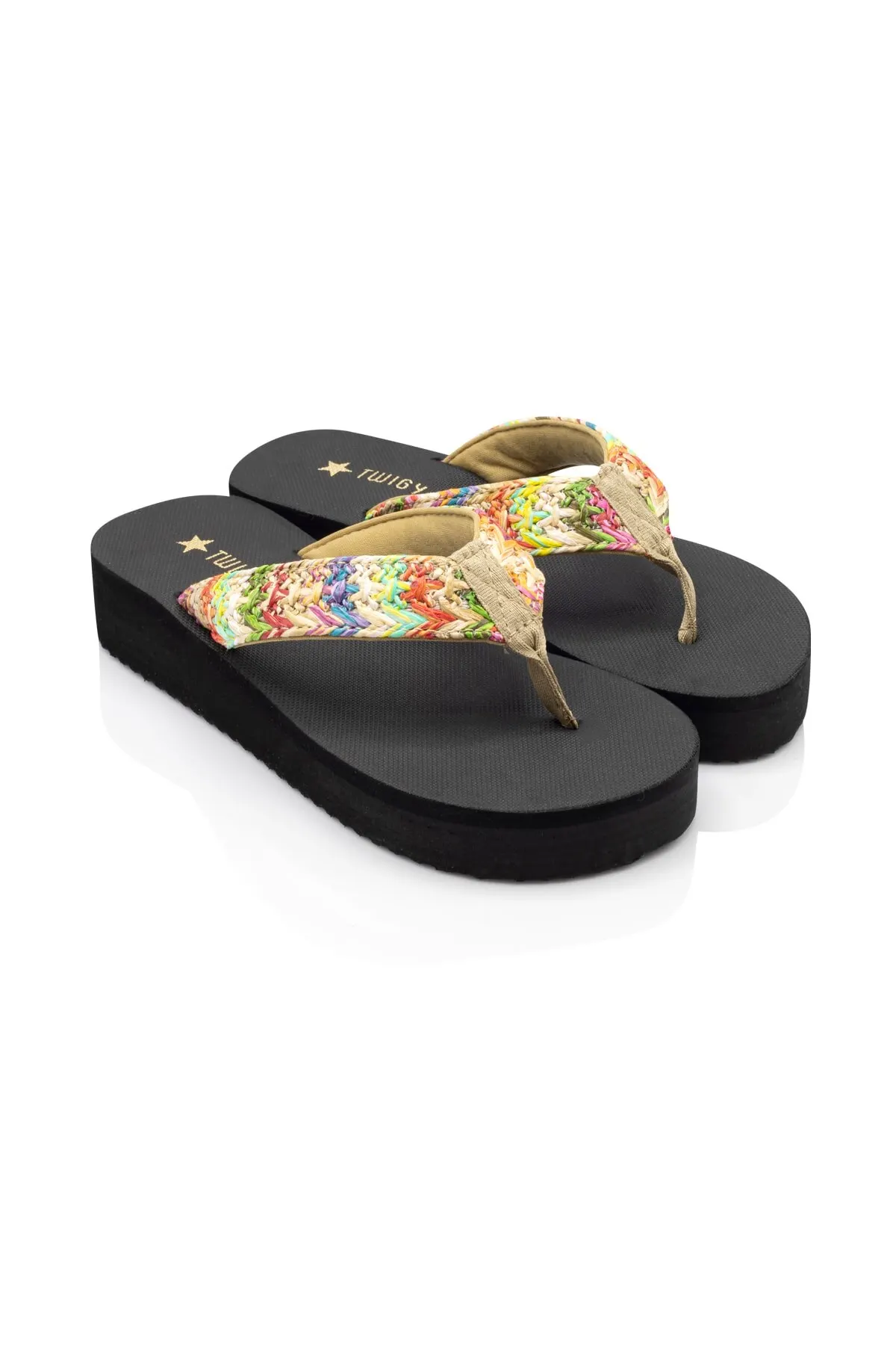 

Women's Fashion Comfort Slippers Sandals Straw Multi