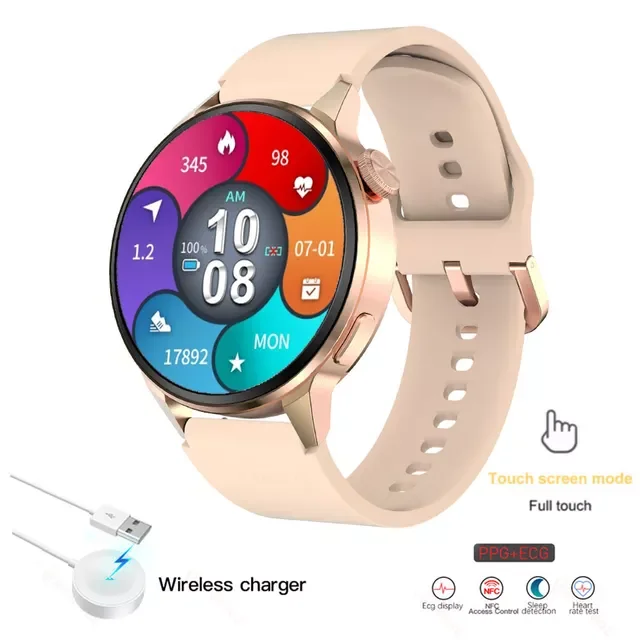 

New NFC Smart Watch Men Bluetooth Call Sport GPS Track Watches Women Voice assistant Heart Rate Smartwatch For Android IOS