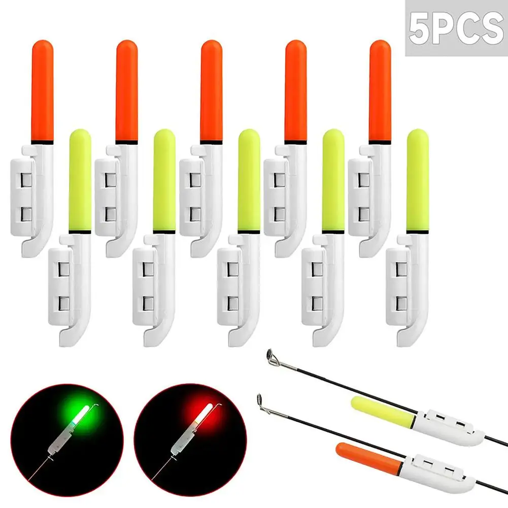 

5Pcs Without Battery LED Removable Waterproof Float Tackle Night Rock FishingTackle Fishing Electronic Rod Luminous Stick Light