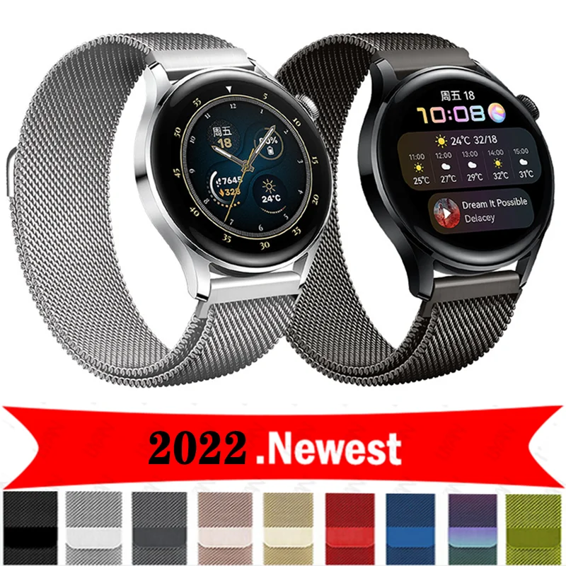 

20mm Milanese Watch Band For Samsung Galaxy Watch 4 classic Active 2/3/gear s3 frontier smartwatch Magnetic Bracelet 22mm Strap