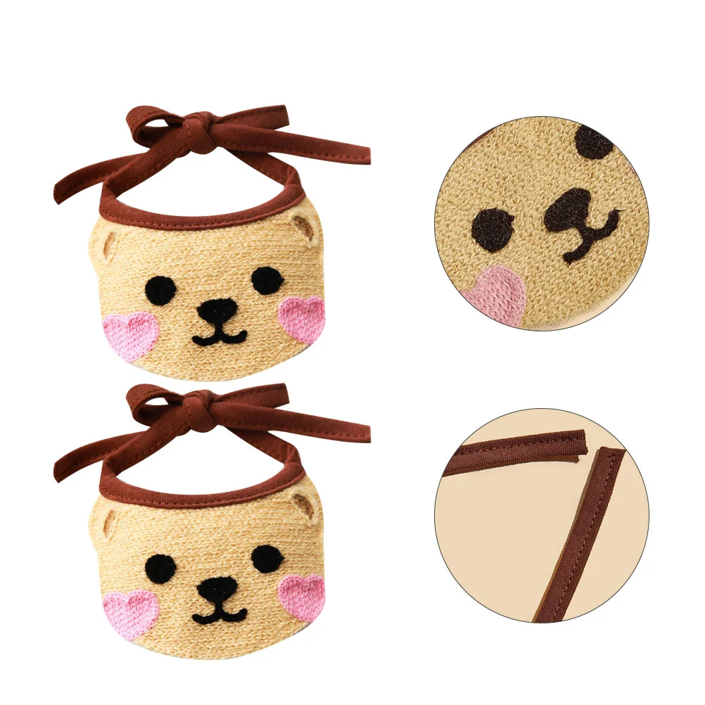 

2Pcs Dog Bandanas Pet Dog Scarves Neck Decor Cat Neck Collars Decorations