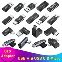 universal otg type c adapter usb c male to micro usb female usb c converter for macbook samsung note 20 ultral huawei connector