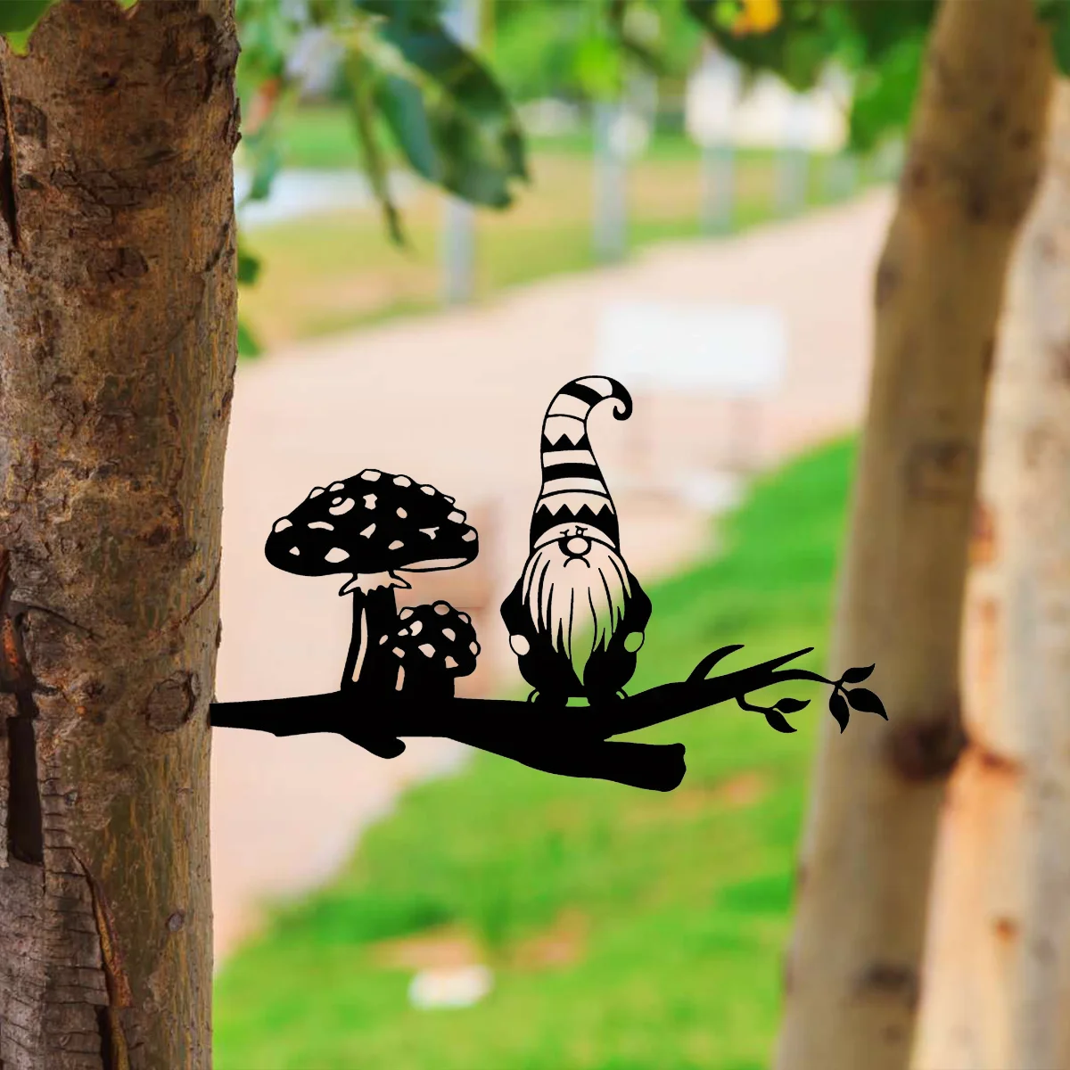 1 шт. очаровательное металлическое садовое украшение в виде гнома для украшения