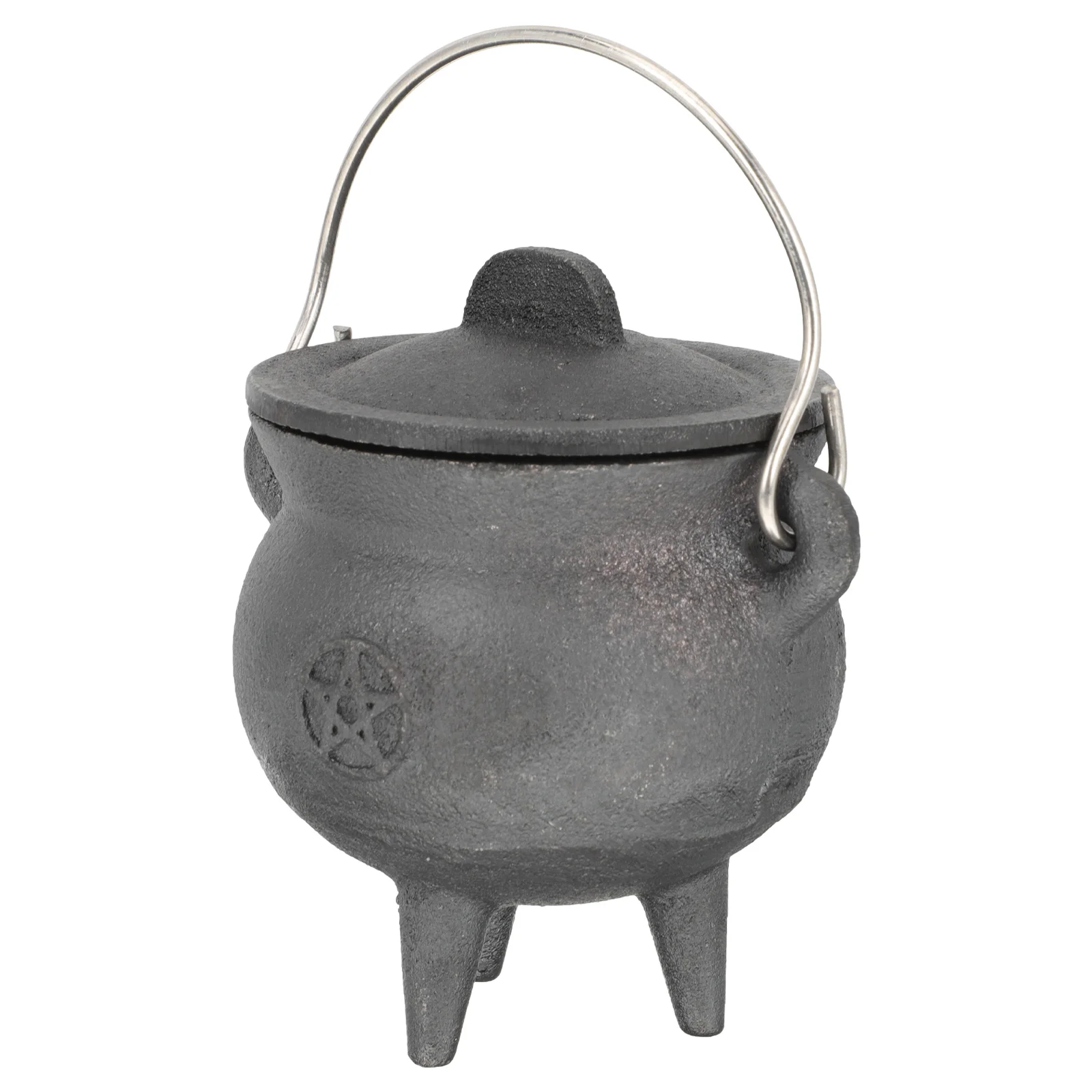 

Witch's Cauldron Toy Offering Pot Desktop Ornament Statue Metal Handicraft Iron Sacrificial Decor