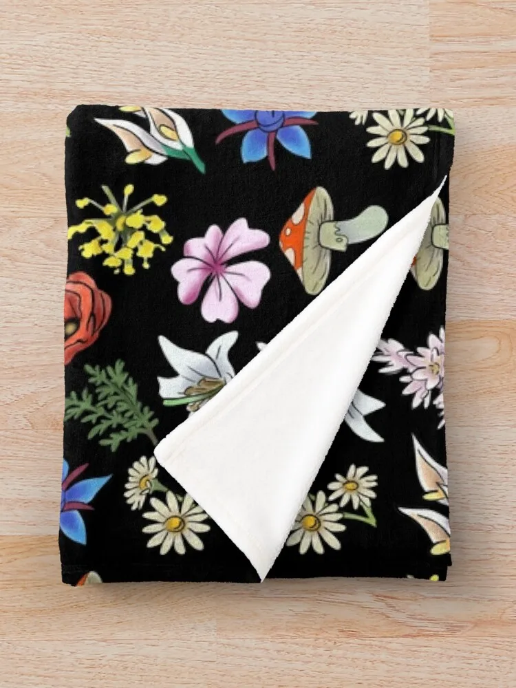 Детское летнее одеяло с цветочным принтом