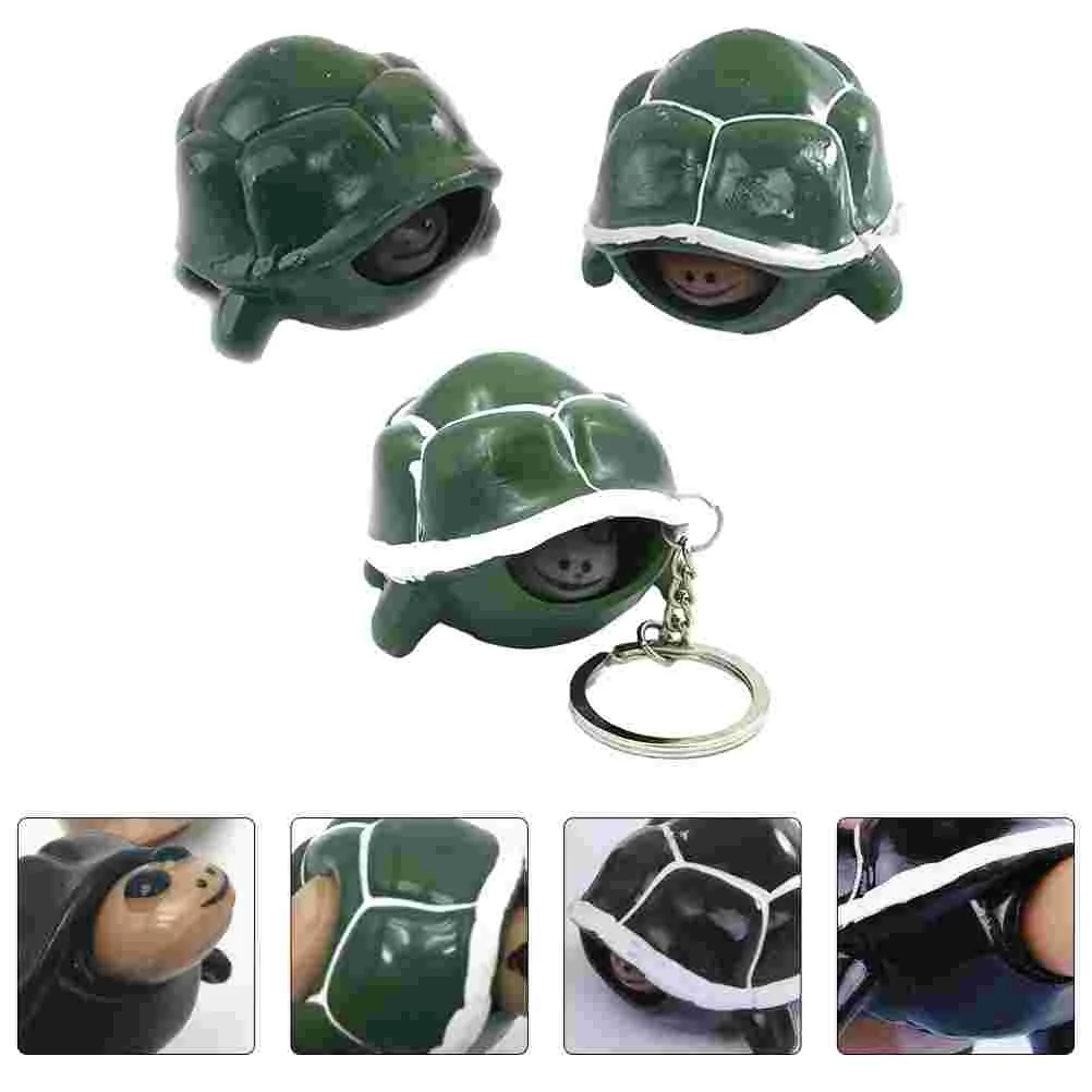 

Turtletortoise Keychainfigurines Sea Sculpture Tiny Decor Ornament Smallplaything Sensory Anti Acult Set Animal Head Figure