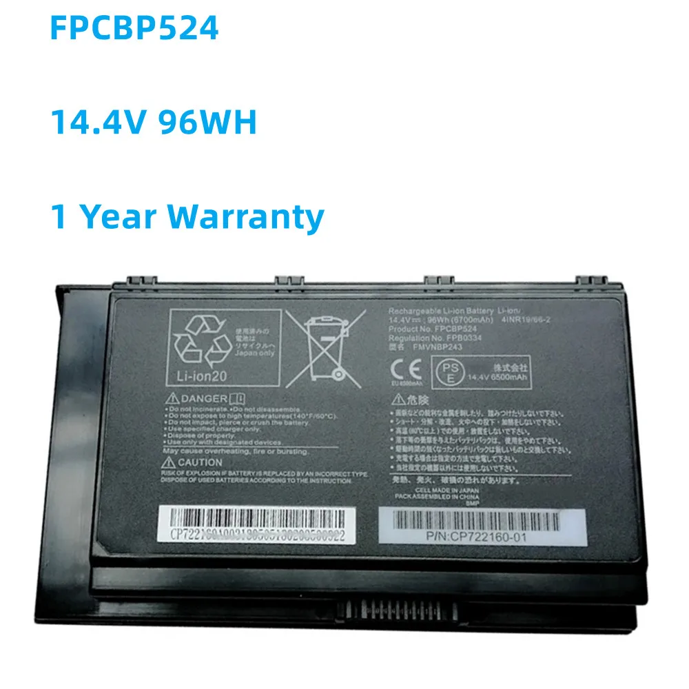New FMVNBP243 FPB0334 FPCBP524 For Toshiba Celsius H980C 14.4V 96Wh 6500mAh