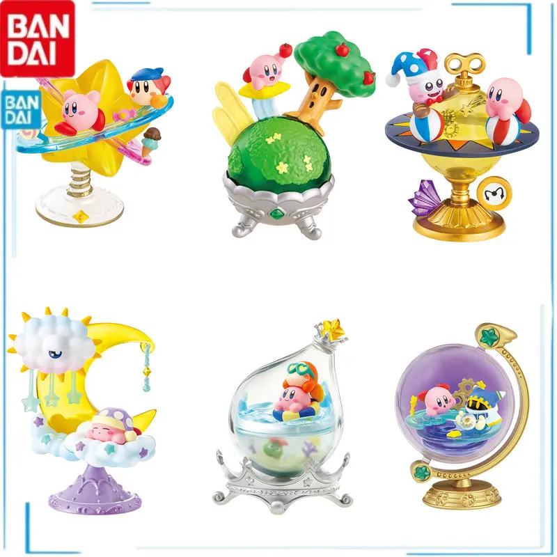 Bandai Kirby Galactic Interstellar Series Cute Anime Cartoon Image Model Anime Figures Genuine Gashapon Toy Gifts Kid Brinquedos