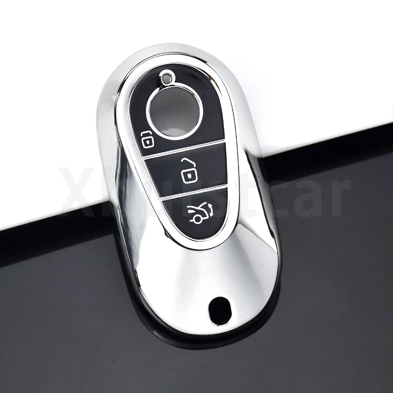 

Чехол для автомобильного ключа для Mercedes Benz 2022 C S Class W206 W223 S350 C260 C300 S400 S450 S500, защитный держатель для брелока из ТПУ