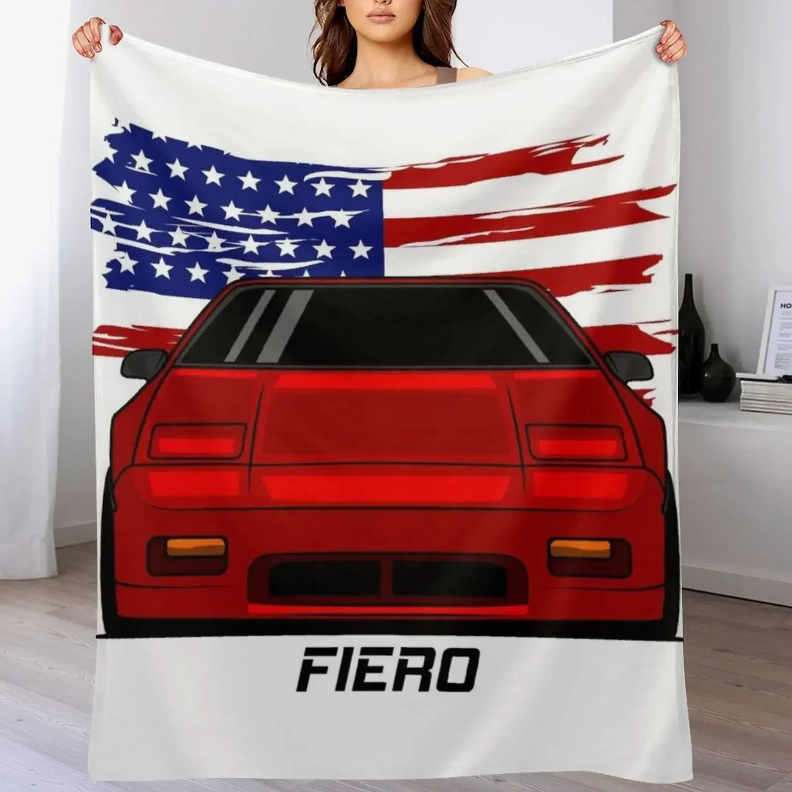 Красное одеяло Fiero для путешествий термодекоративные одеяла