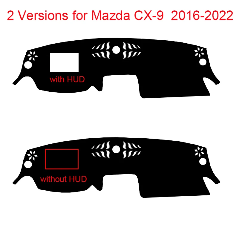 Фото Внутренняя крышка приборной панели автомобиля для Mazda CX-9 CX9 2016-2022, автомобильный коврик для приборной панели, накидка, солнцезащитный козыре... №3