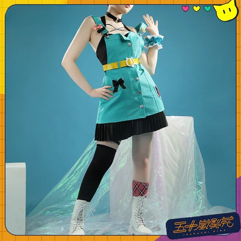 [На заказ] Vtuber Nijisanji Igarashi Rika Косплей Костюм Хэллоуин наряды игра Youtuber одежда