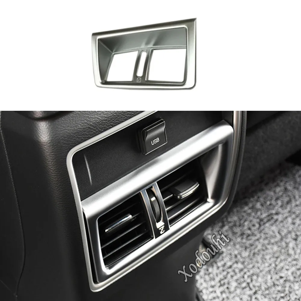 

Для Nissan Murano 2015 2016 2017 2018 2019 автомобильный подлокотник для хранения, накладка на рамку, задняя часть, перевернутая, вентиляционное отверстие для кондиционера