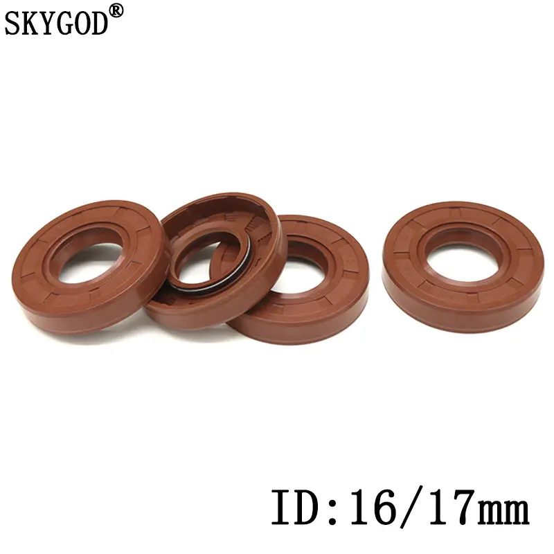 

ID 16/17mm FKM Oil Seal TC-16/17*24/25/26/27/28/30/32/35/40/47*5/7/8/10 FKM Double Lip Oil Seal