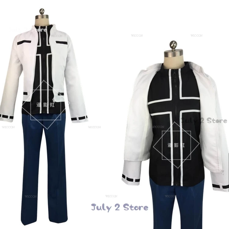 Kyo Kusanagi Косплей Костюм Парик King of Fighter Белое пальто Игра KoF Ролевая игра Мужчины