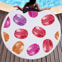 boho beach towels tropical printed large round beach towel microfiber round fabric bath towels for living room home decorative