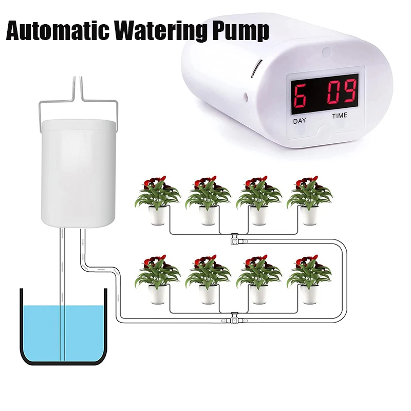 Smart Automatic Watering Pump Controller Flowers Plants Home Sprinkler Drip Irrigation Device Pump Timer System Garden Tools