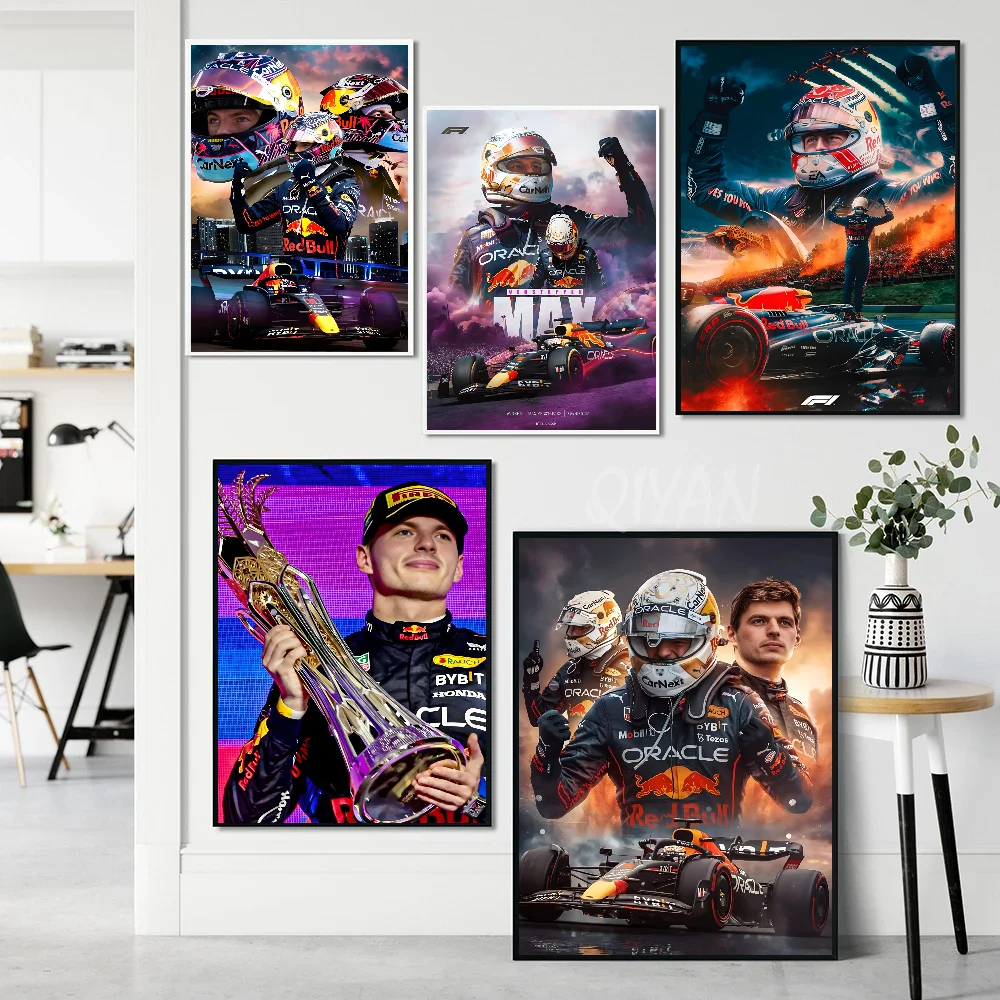 F1 бразильский Гран-при победитель V-Verstappen плакат с бумажным принтом для дома