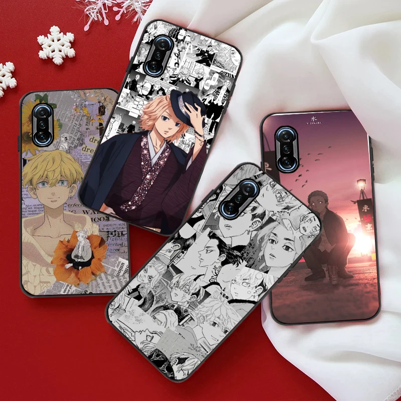 

Anime Tokyo Avengers Phone Case For Xiaomi POCO X3 Pro X3 NFC F3 Pro GT M3 Pro For POCO F3 GT Coque Soft TPU Carcasa Back Cover