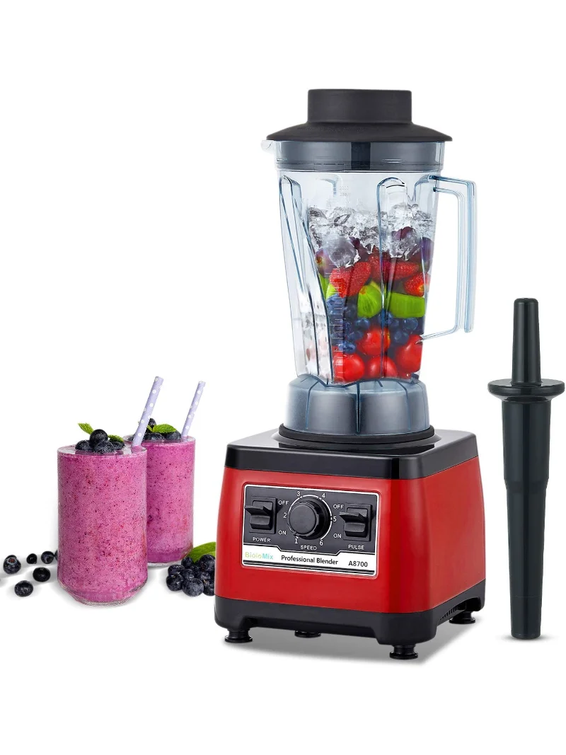 BioloMix Heavy Duty Professional Blender, Peak 2200W Commercial Grade Bar Blender With 70Oz Container For Shakes, Smoothies