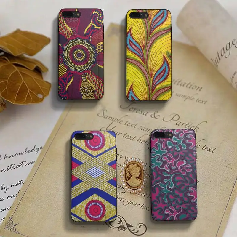 

African Style Fabric Accessories Phone Case Fundas Shell Cover For Iphone 6 6s 7 8 Plus Xr X Xs 11 12 13 Mini Pro Max