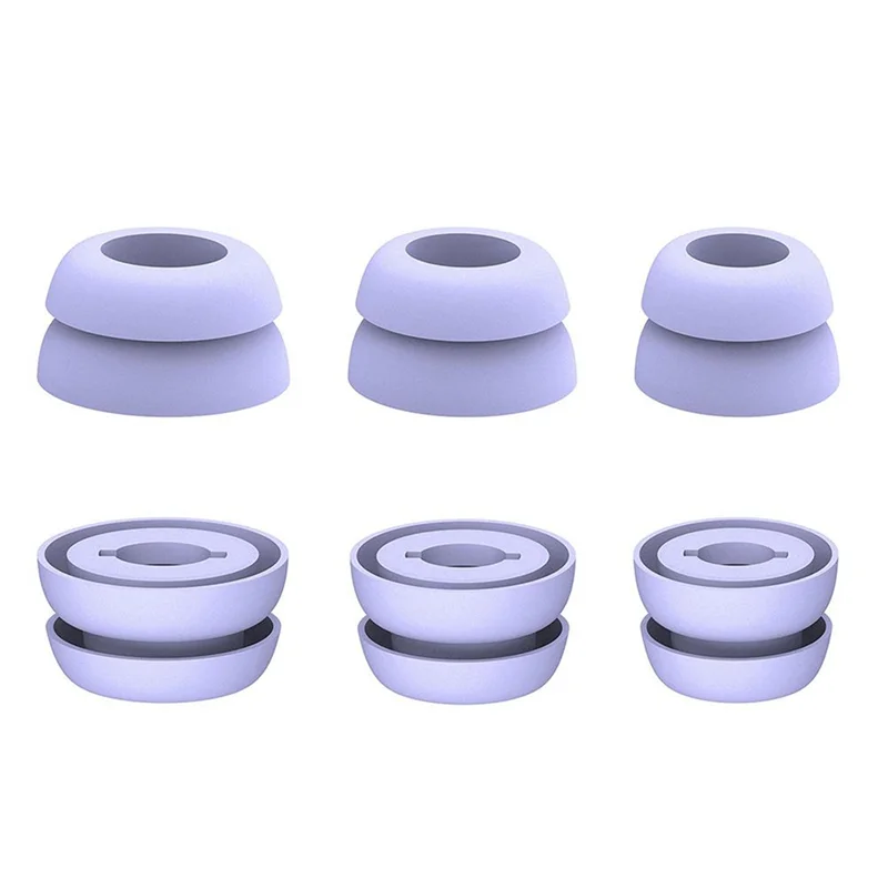 

3 Pair Silicone Earbuds Anti- Anti-Lost Comfortable Ear Caps for Galaxy Buds Pro Headphones (Purple)