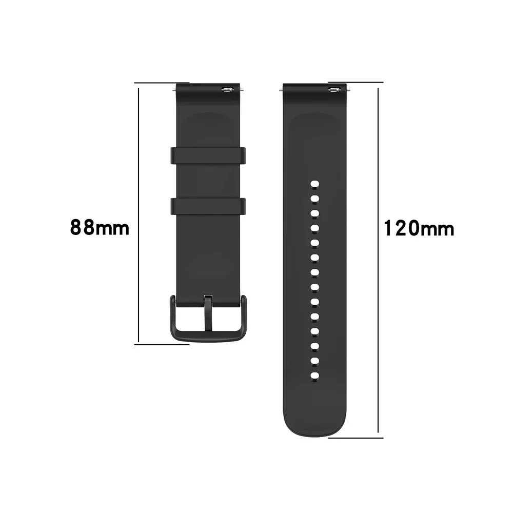Силиконовый спортивный мягкий ремешок для Huami AMAZFIT GTR 4 3 Pro 47 мм, ремешок для AMAZFIT GTS 4 3 2e BIP 5, браслет 20 мм 22 мм, ремешки на запястье (art.: 3920dc4e9aea5) - 3920dc4e9aea5