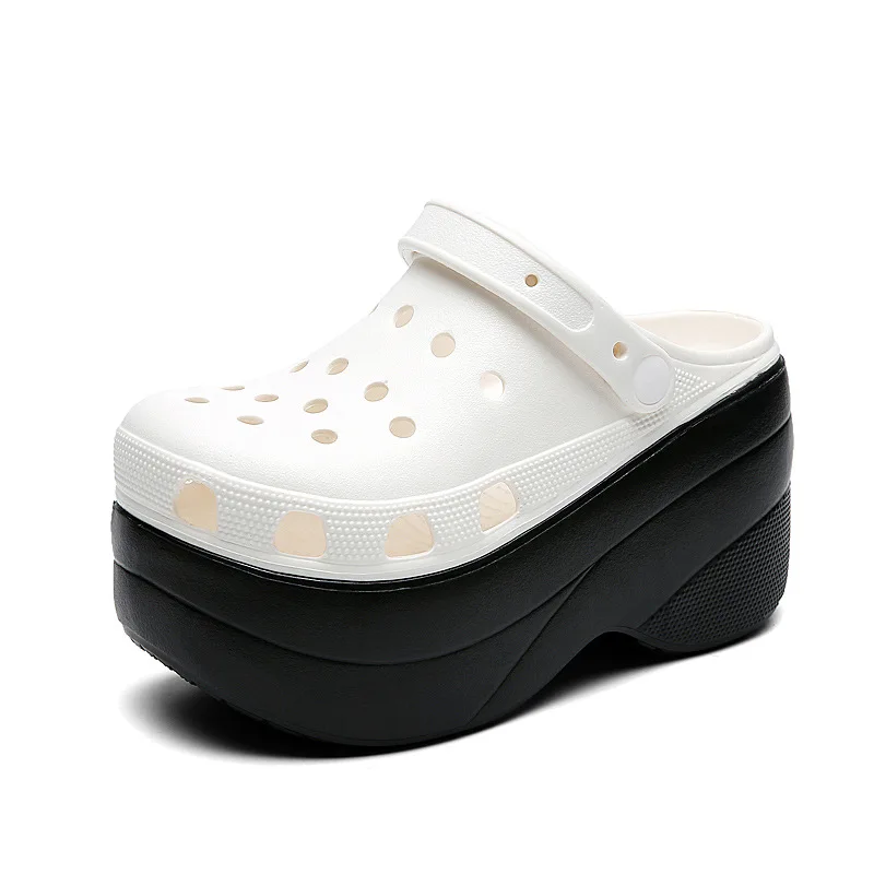 Super High 10cm Sandals Summer Women Slippers Platform Sandals Outdoor 2 Thick Street Beach Slippers Flip Flops Garden Shoes