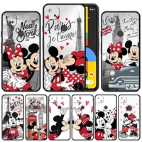 case cover for google pixel 5a 4a 3 4 xl 5 6 pro 4g 5g style thin fashion funda capa protection mickey minnie mouse disney