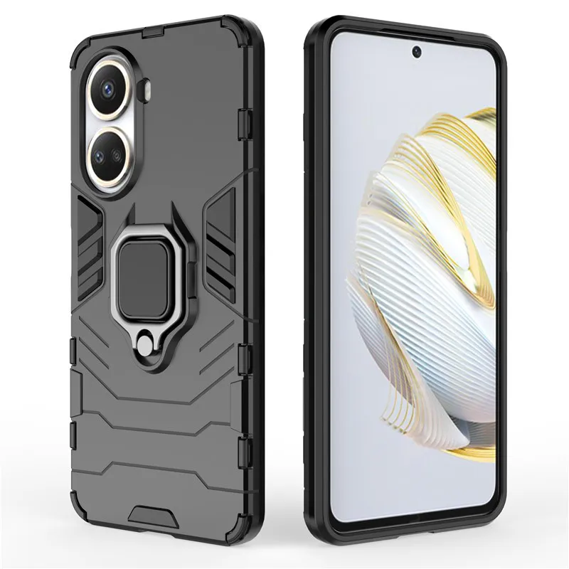 For Huawei Nova 10 SE Case Hard Armor Finger Ring Protective Bumper For Nova 10 9 8 7 Pro Cover For Huawei Nova 7 8 9 10 SE 4G