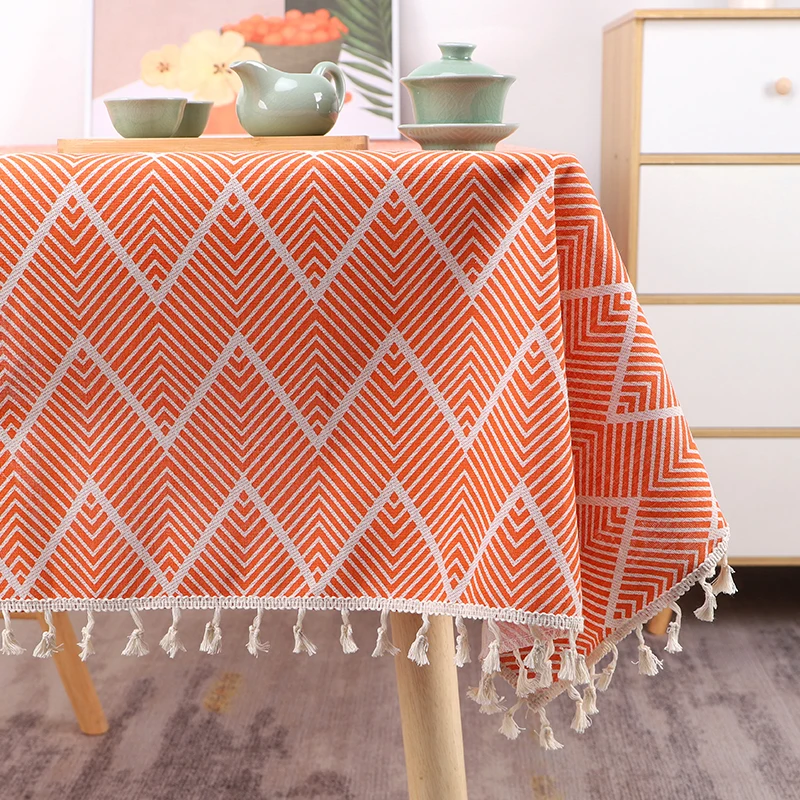 

Small Fresh and Simple Modern Nordic Rectangular Household Table Cloth Tea Table Table Cloth