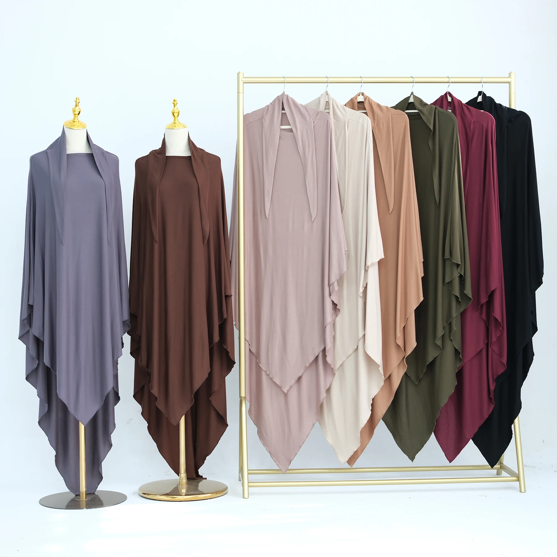 Удлиненный эластичный хиджаб Хиimar для мусульманских женщин повязка на голову с