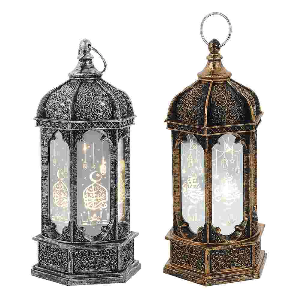 

Eid Mubarak Ramadan Lamp Lights Light Ornament Hanging Lantern Party Supplies Decorations Night Desktop Led