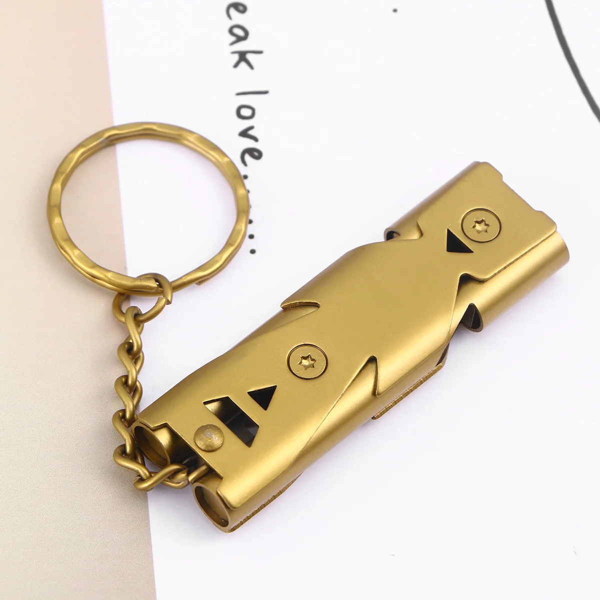 Свисток спасателя с двойной трубкой для выживания пеших прогулок кемпинга