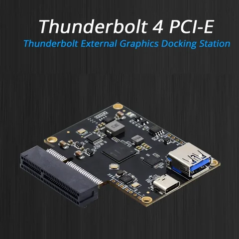 Внешняя графическая док-станция Thunderbolt4 к PCI-E 4X, основный адаптер USB4, 40 Гбит/с, USB4 к PCIE SSD 4x, совместимая с Apple Ma