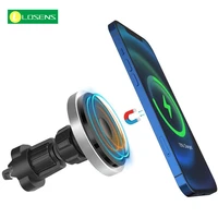 magnetic wireless car charger for iphone 13 12 pro max mini car air vent wireless fast charger charging cable car mount chargers