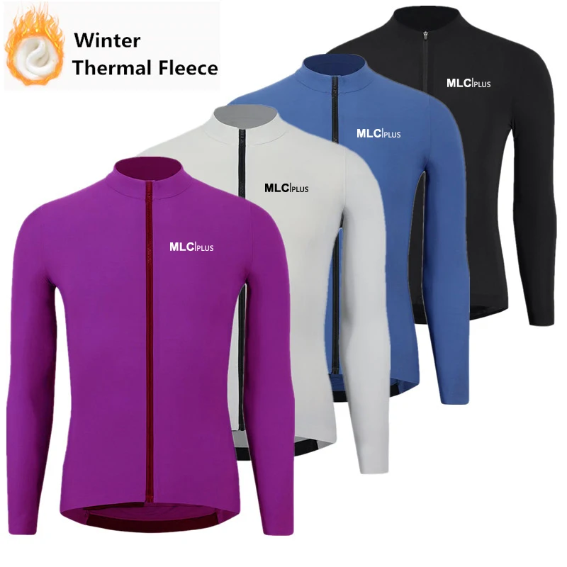 

Winter Thermal Fleece Men's MLC IPLUS Cycling Jersey Long Sleeve Ropa Ciclismo Bicycle Wear Bike Clothing Maillot Ciclismo