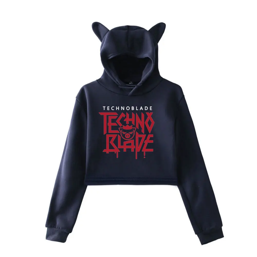 

WOMAN CLOTHES Technoblade Merch TECHNOBLADE Agro Cat Ears Hooded Sweatshirts Unisex Pullover y2k hoodie