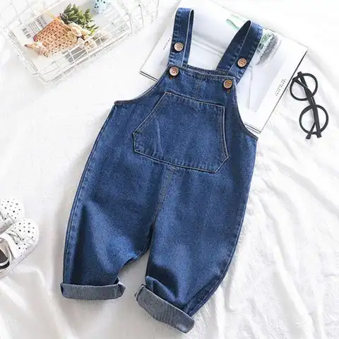 DIIMUU одежда для маленьких мальчиков и девочек, комбинезоны для малышей, джинсовые брюки, джемпер для младенцев, детские комбинезоны, брюки, комбинезоны, комбинезоны