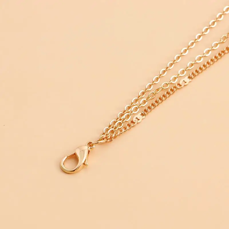 Многослойные Длинные ожерелья с бирюзовыми подвесками сердцем этнические