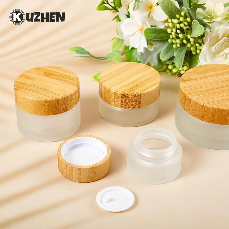 

5/10/30/50/100ml Empty Cosmetic Refillable Bottles Face Cream Lip Balm Container Mini Glass Jar Pots Makeup Storage Bottle