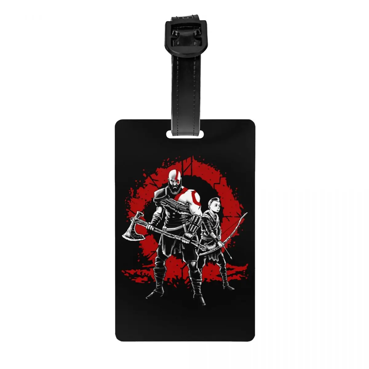 

God Of War Viking Myth Luggage Tags Custom Baggage Tags Privacy Cover ID Label