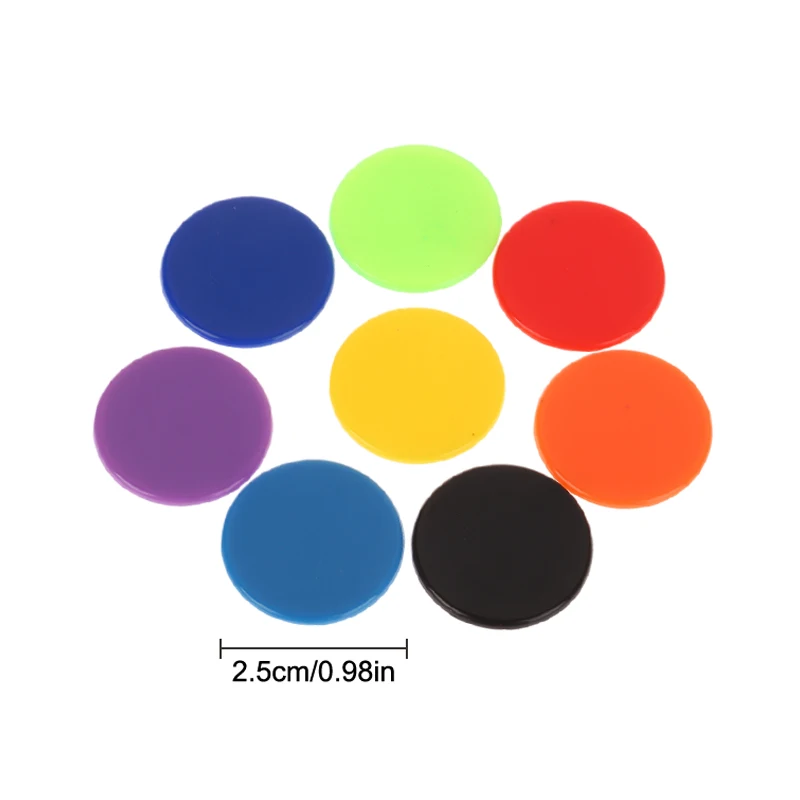 100 шт. 25 мм Монтессори обучающая математическая игрушка пластиковые фишки для